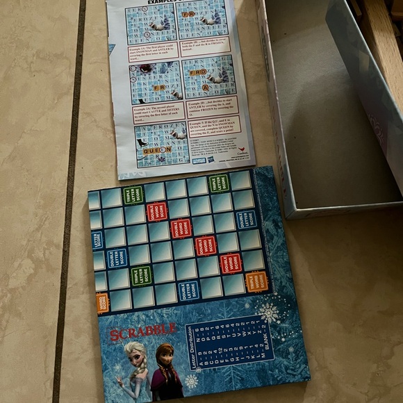Disney Frozen Blue and White Scrabble Game - Picture 5 of 5